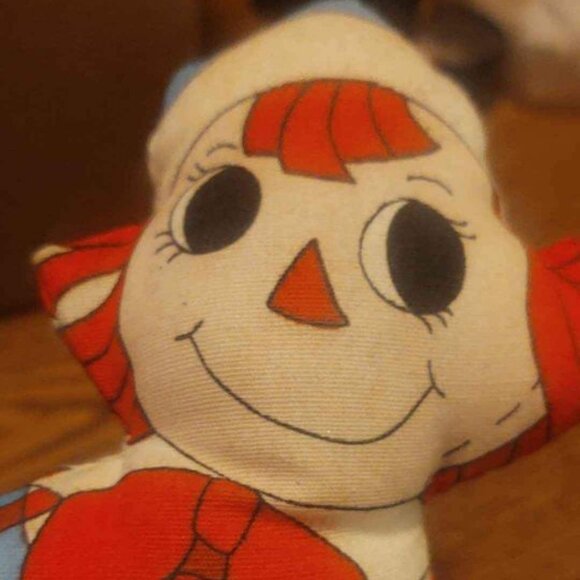 Vintage Raggedy Andy Pillow Doll 10" Tall - Picture 1 of 4